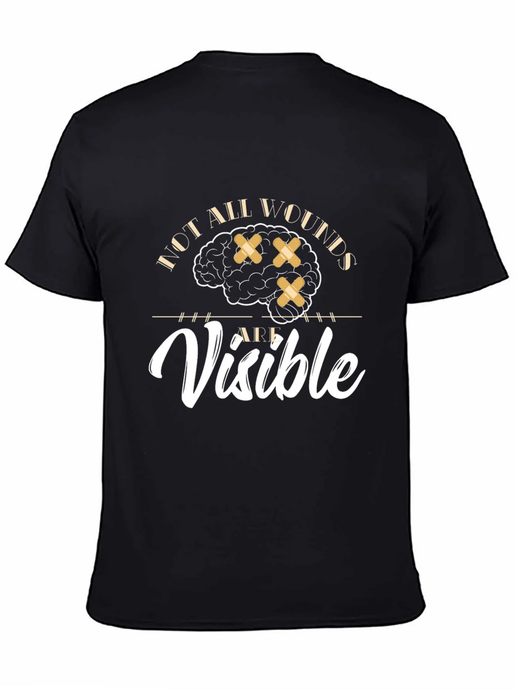 Mental Health Awareness Graphic Tee - Not All Wounds Visible product image 7