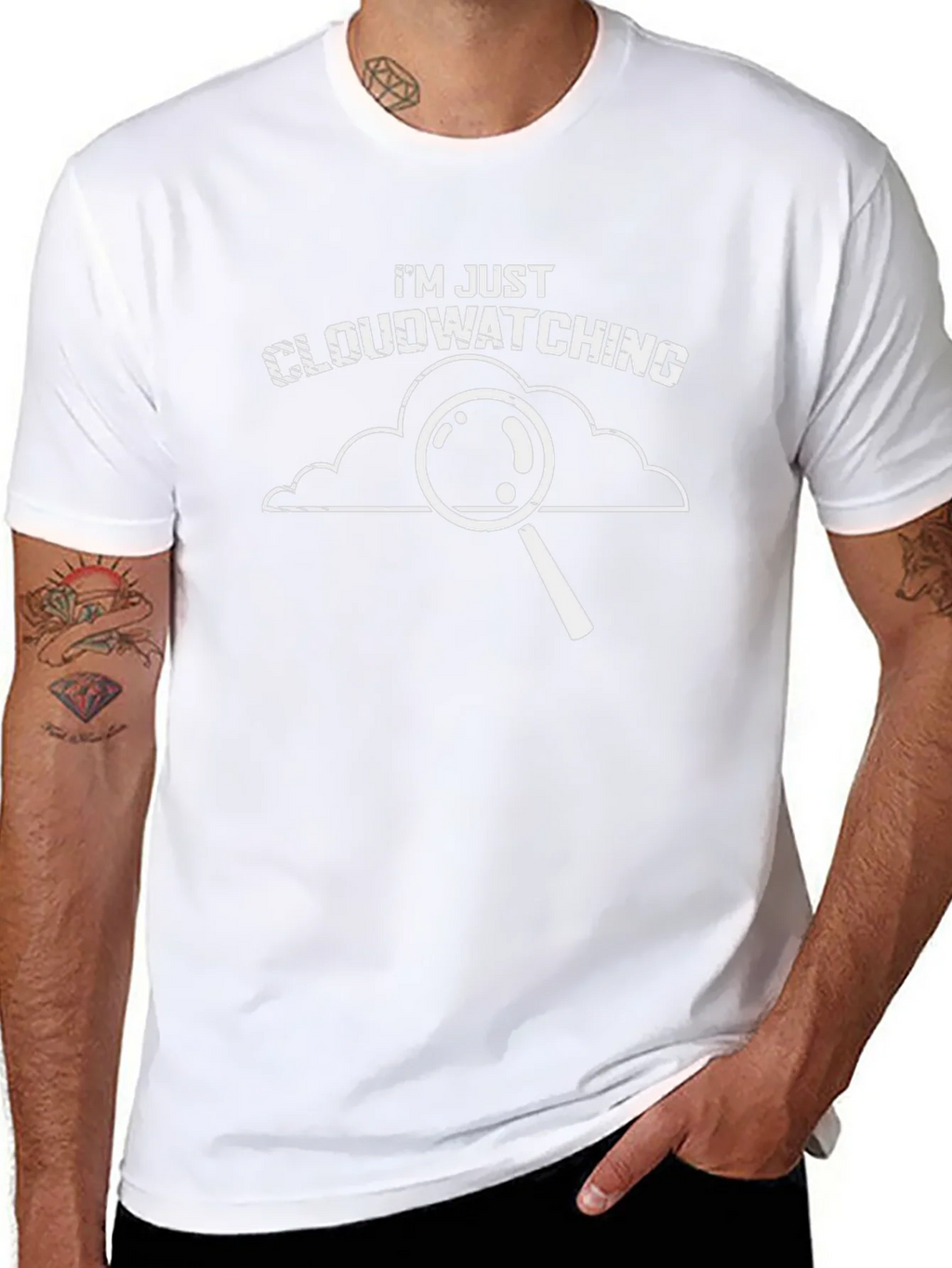 Cloudwatching Graphic T-Shirt - Funny Weather Observer Tee product image 10