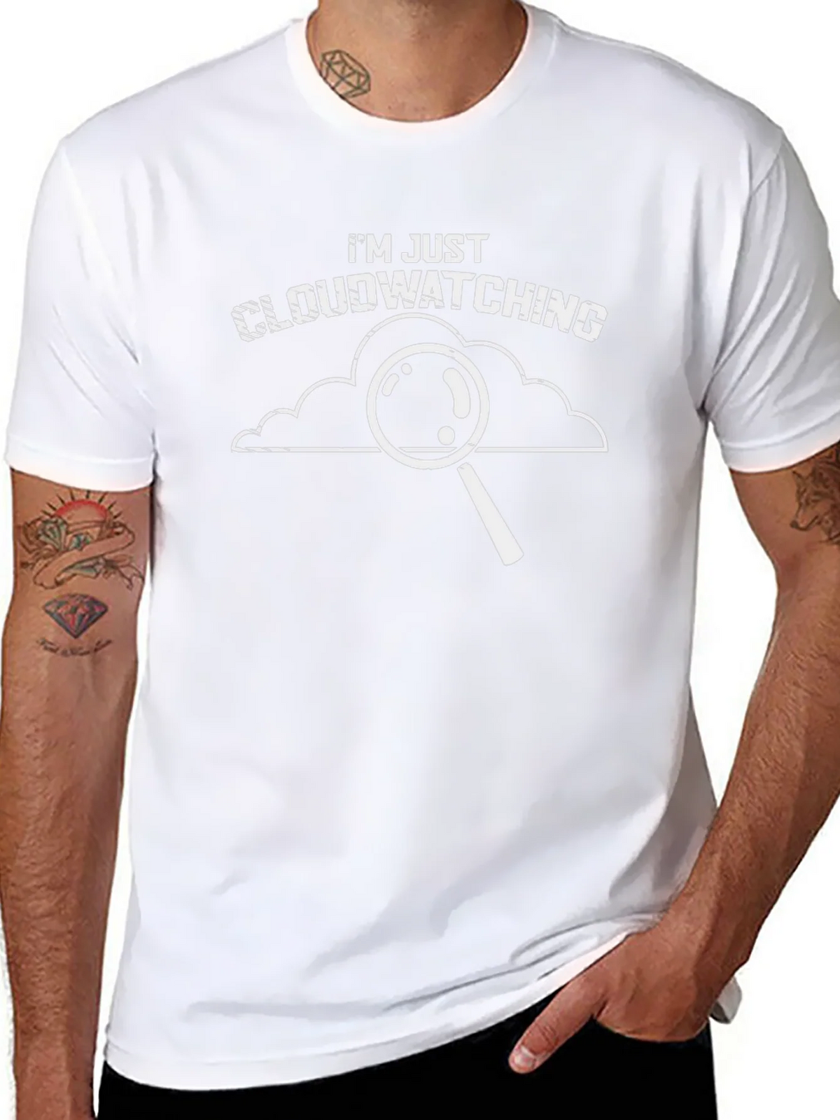 Cloudwatching Graphic T-Shirt - Funny Weather Observer Tee product image 10