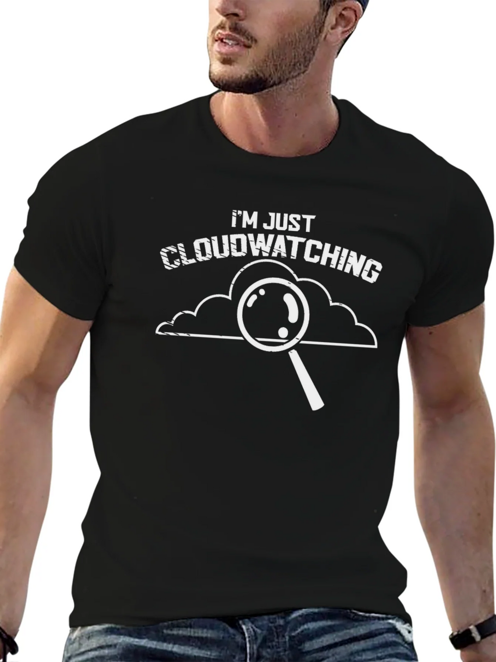 Cloudwatching Graphic T-Shirt - Funny Weather Observer Tee product image 9