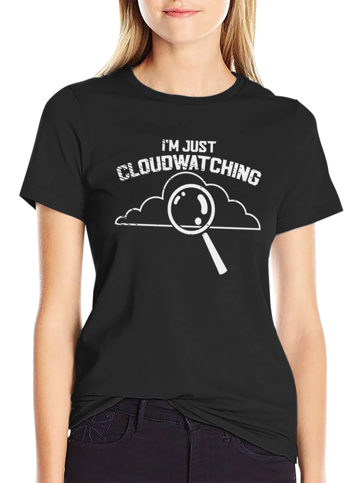 Cloudwatching Graphic T-Shirt - Funny Weather Observer Tee product image 5