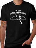 Cloudwatching Graphic T-Shirt - Funny Weather Observer Tee product image 1