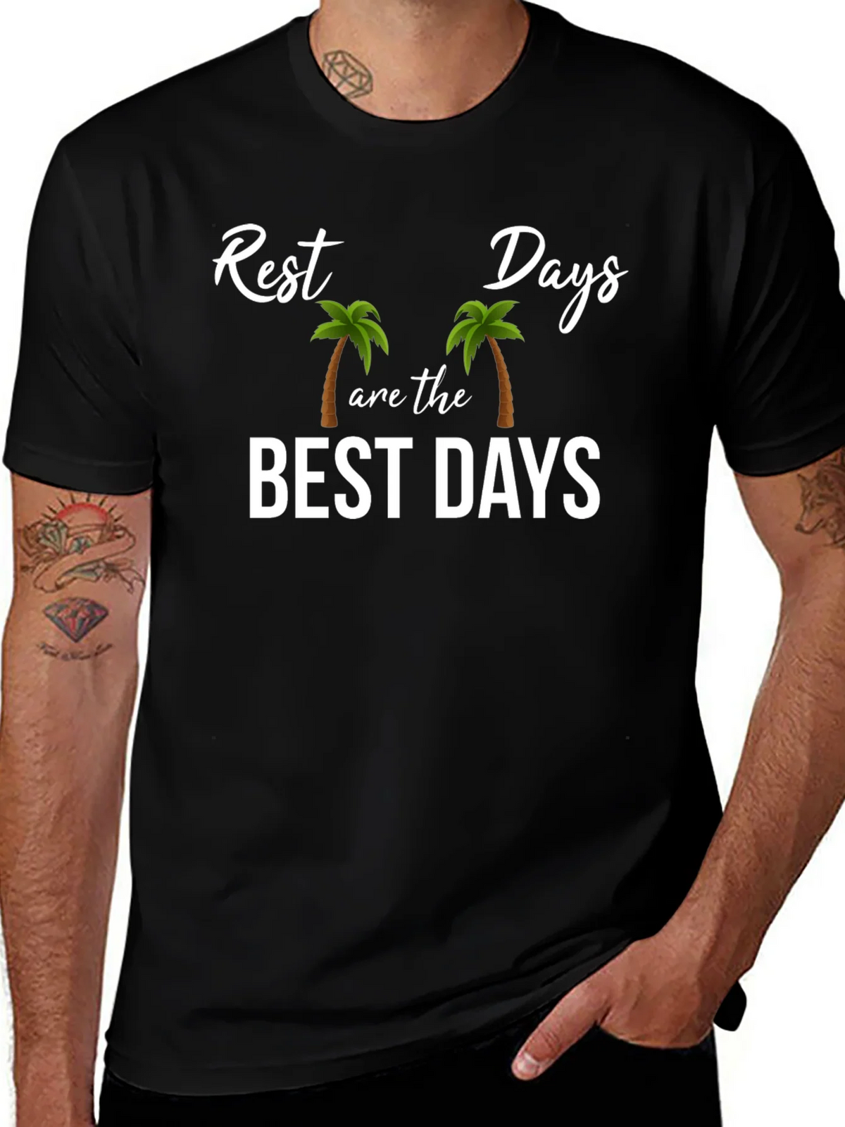 Rest Days Palm Tree Graphic T-Shirt product image 1