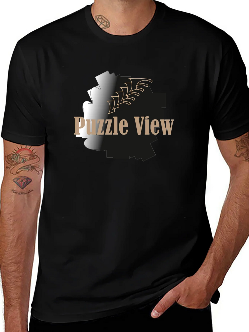 Puzzle View Graphic T-Shirt product image 1