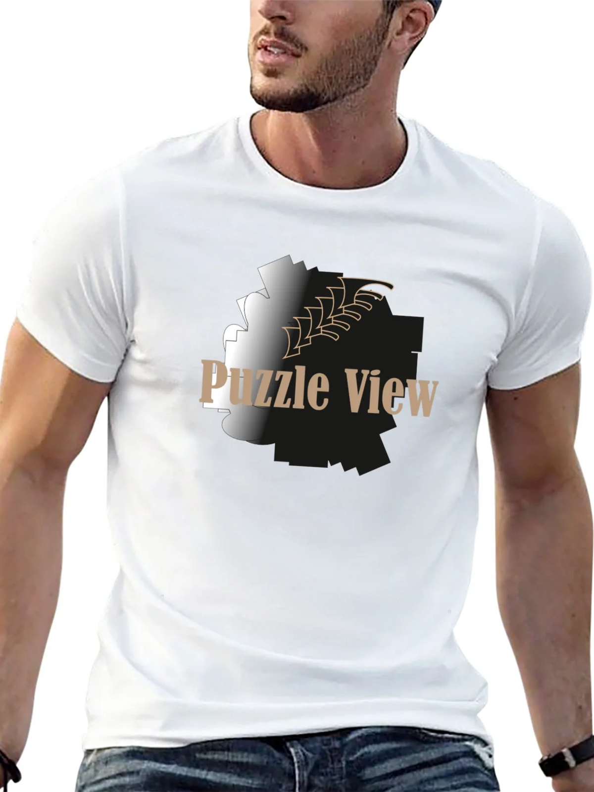 Puzzle View Graphic T-Shirt product image 4