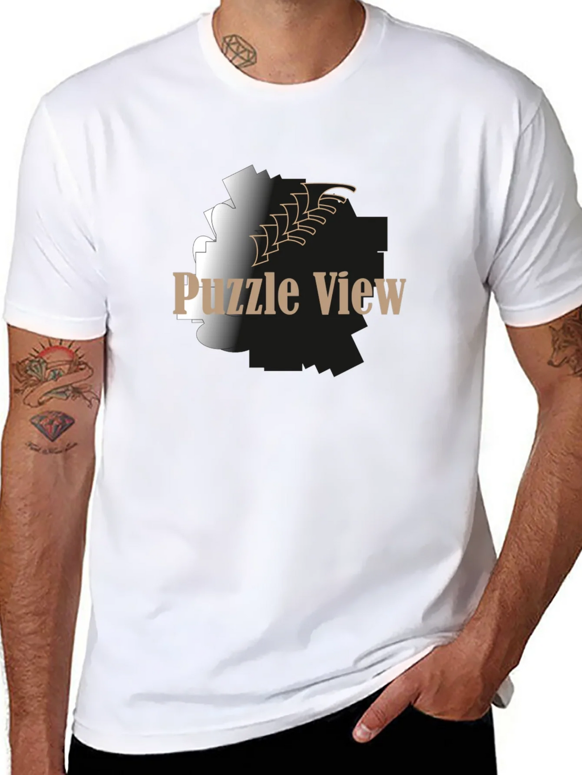 Puzzle View Graphic T-Shirt product image 10