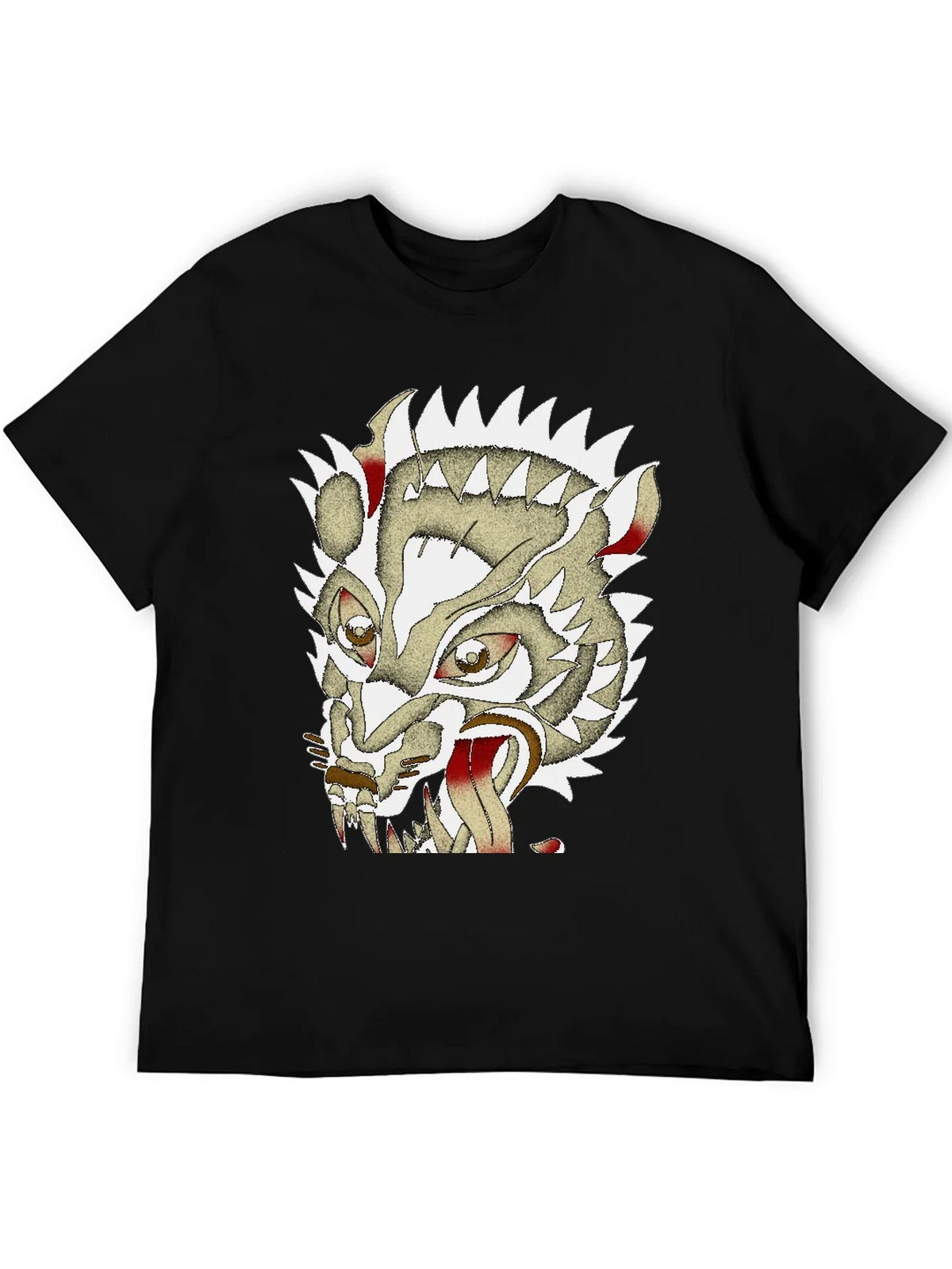 Unique Graphic Badger Tee - Mens Black Cotton T-Shirt product image 8