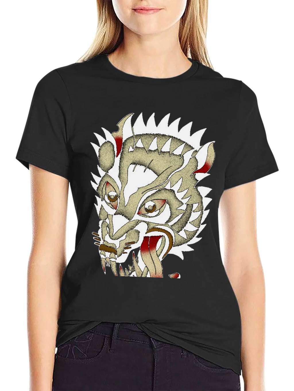 Unique Graphic Badger Tee - Mens Black Cotton T-Shirt product image 5