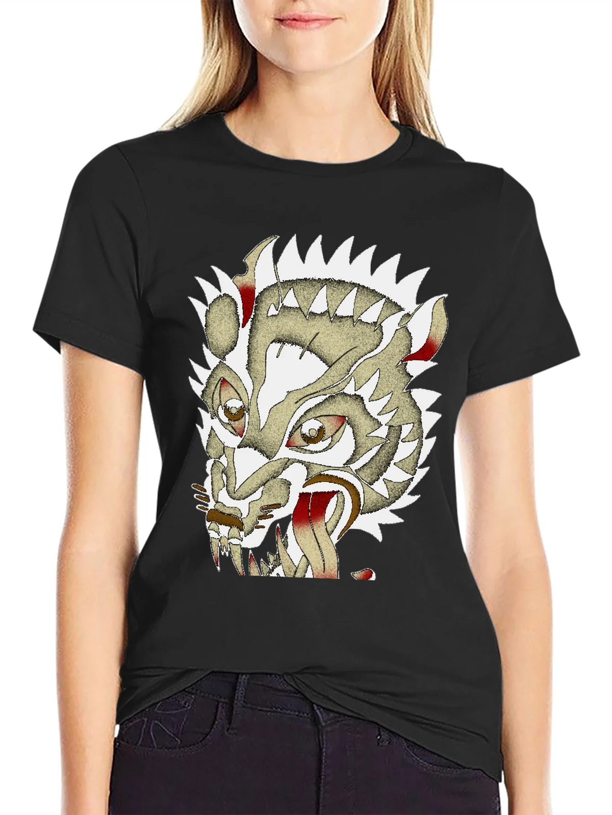 Unique Graphic Badger Tee - Mens Black Cotton T-Shirt product image 5