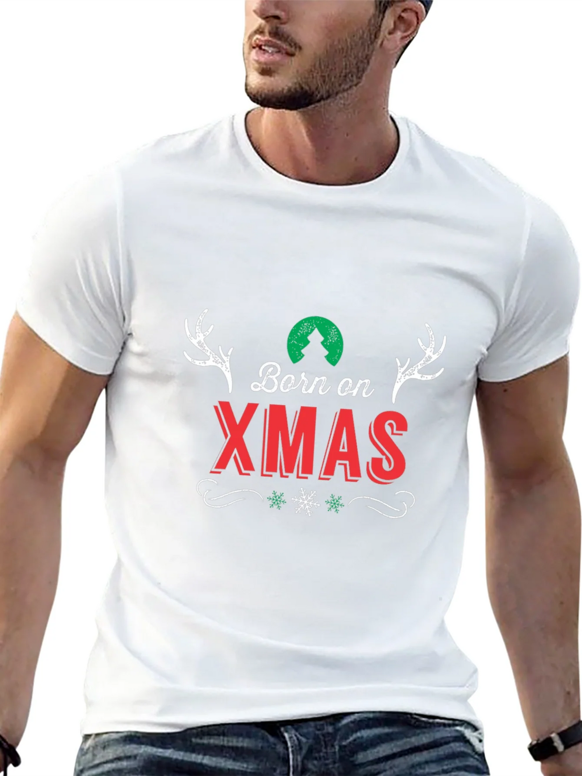 Born on Xmas Holiday T-Shirt product image 2