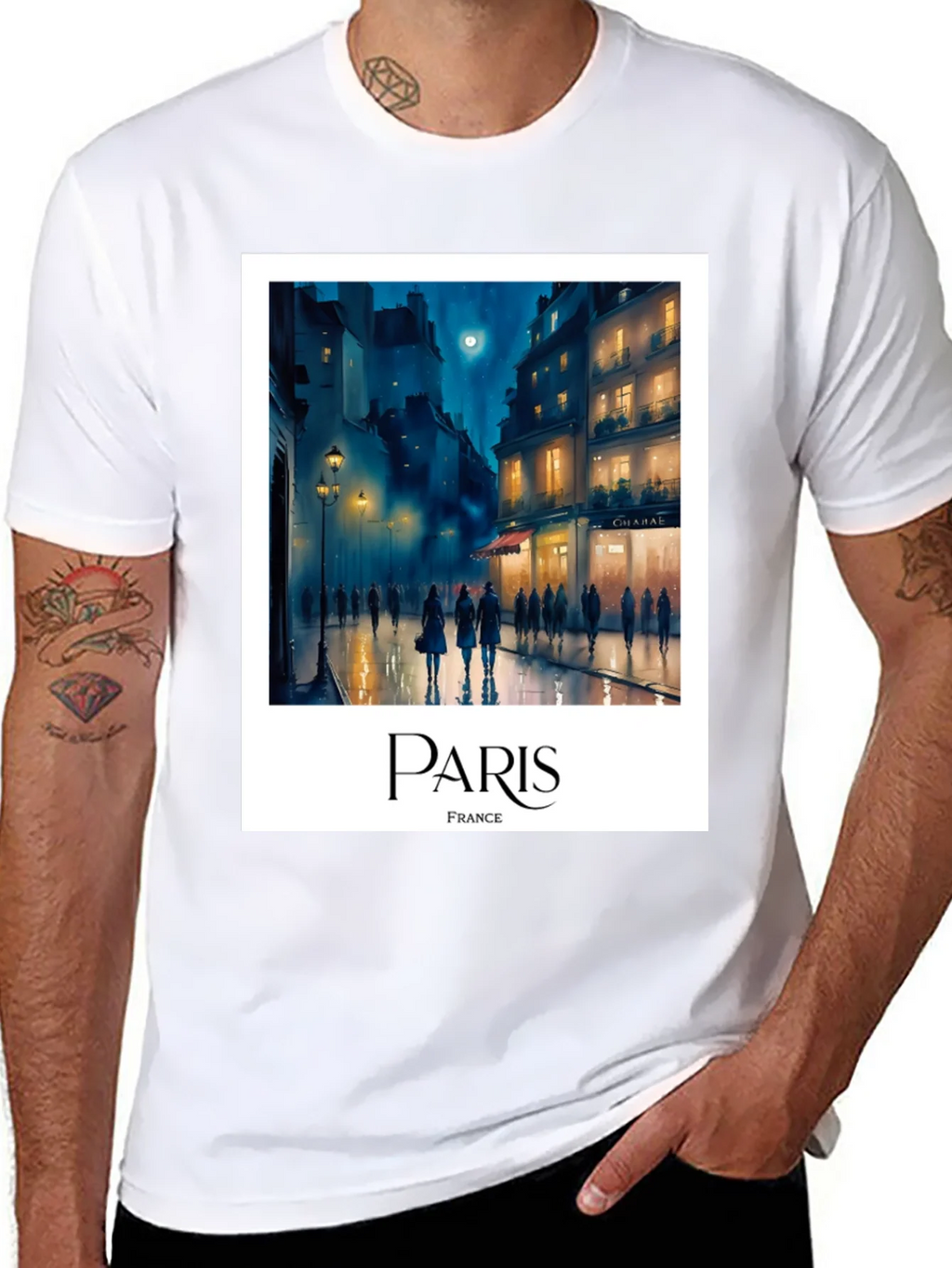 Paris France T-Shirt - Cityscape Graphic Tee product image 10