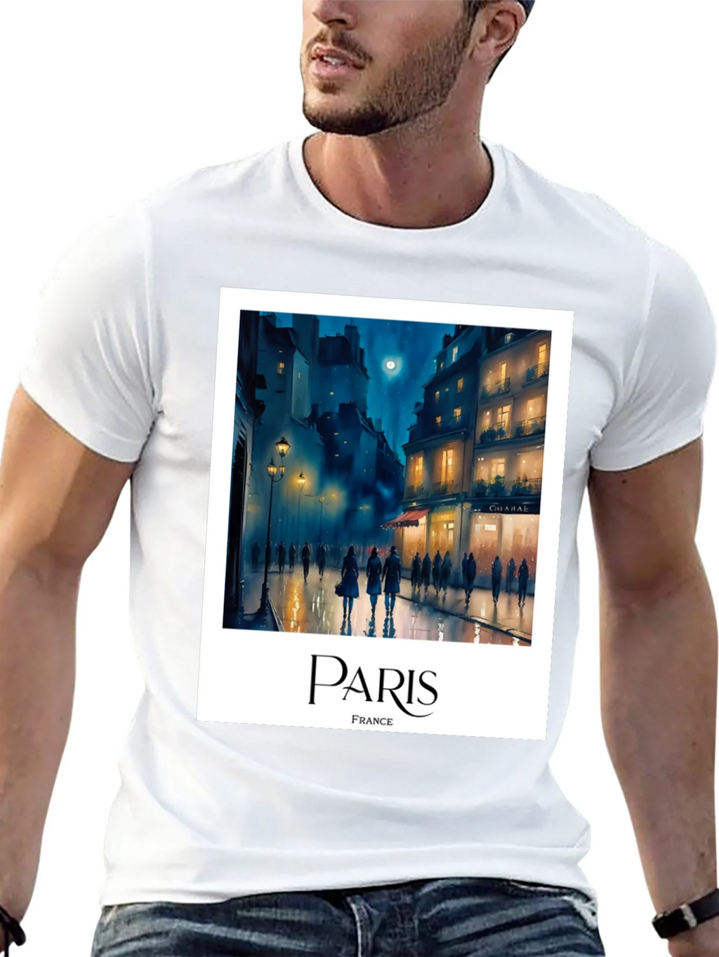Paris France T-Shirt - Cityscape Graphic Tee product image 4