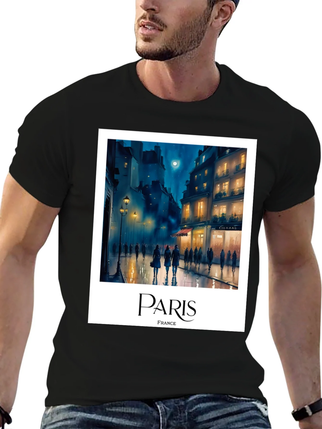 Paris France T-Shirt - Cityscape Graphic Tee product image 9