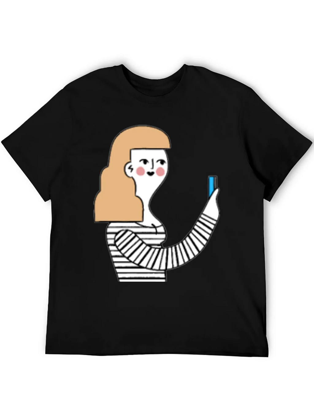 Quirky Graphic Tee - Stylish Cartoon Woman product image 8