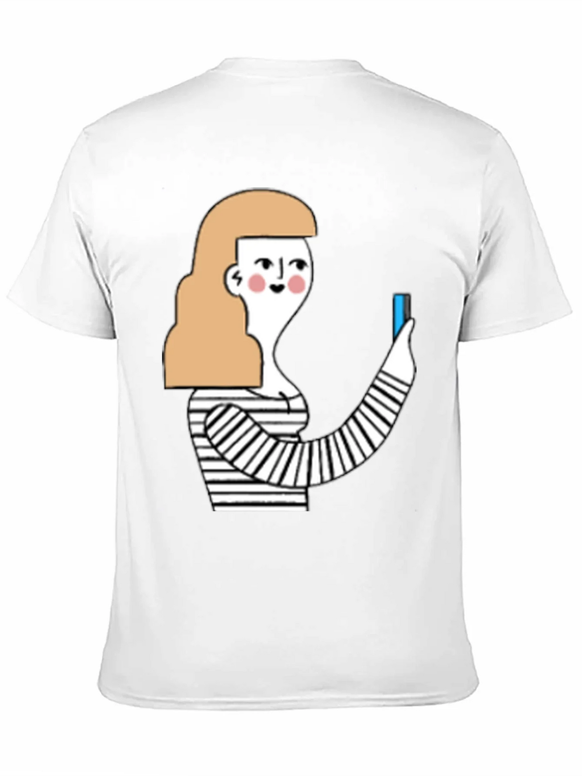 Quirky Graphic Tee - Stylish Cartoon Woman product image 2