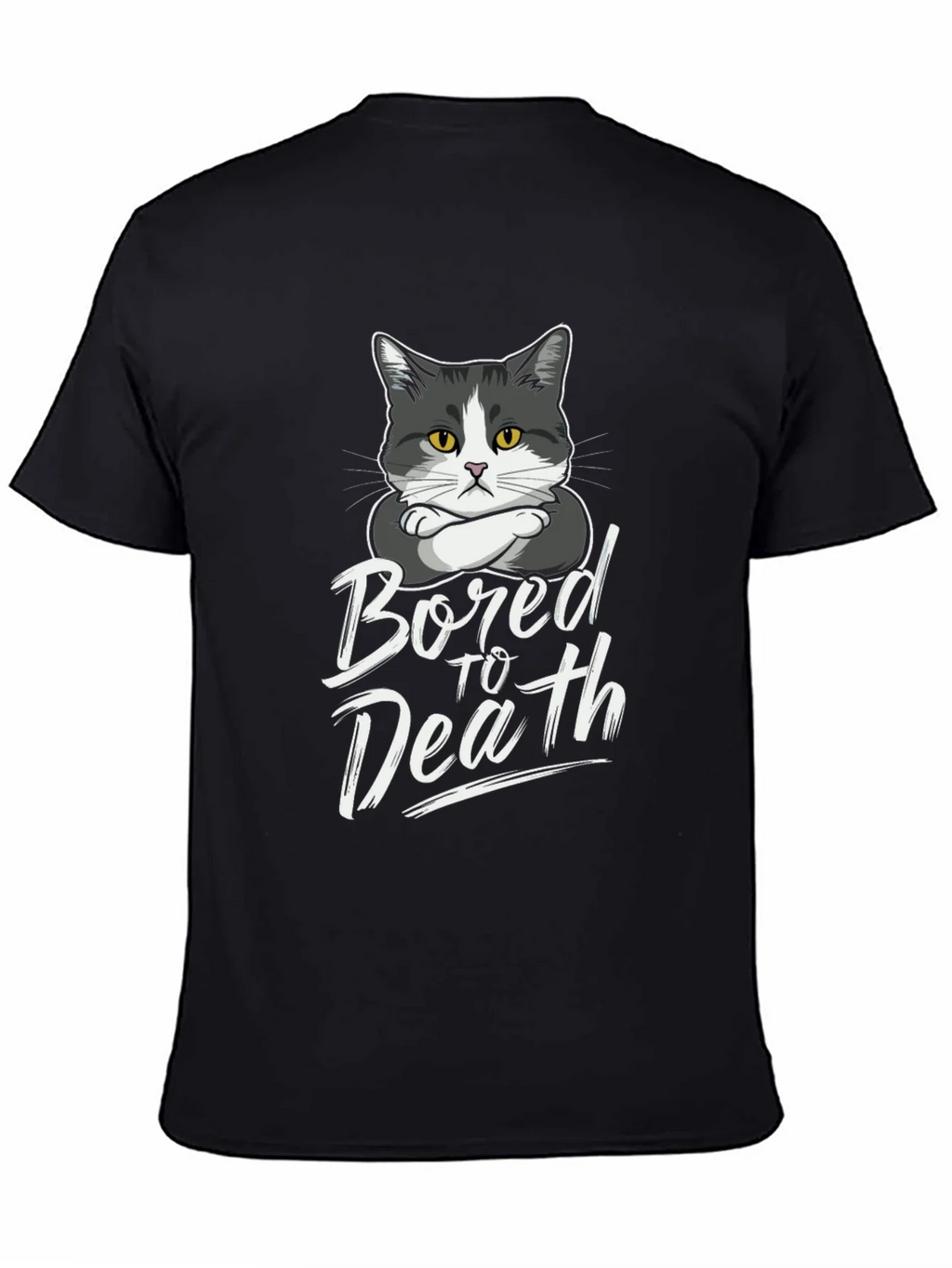 Bored to Death Cat T-Shirt - Funny Graphic Tee product image 7