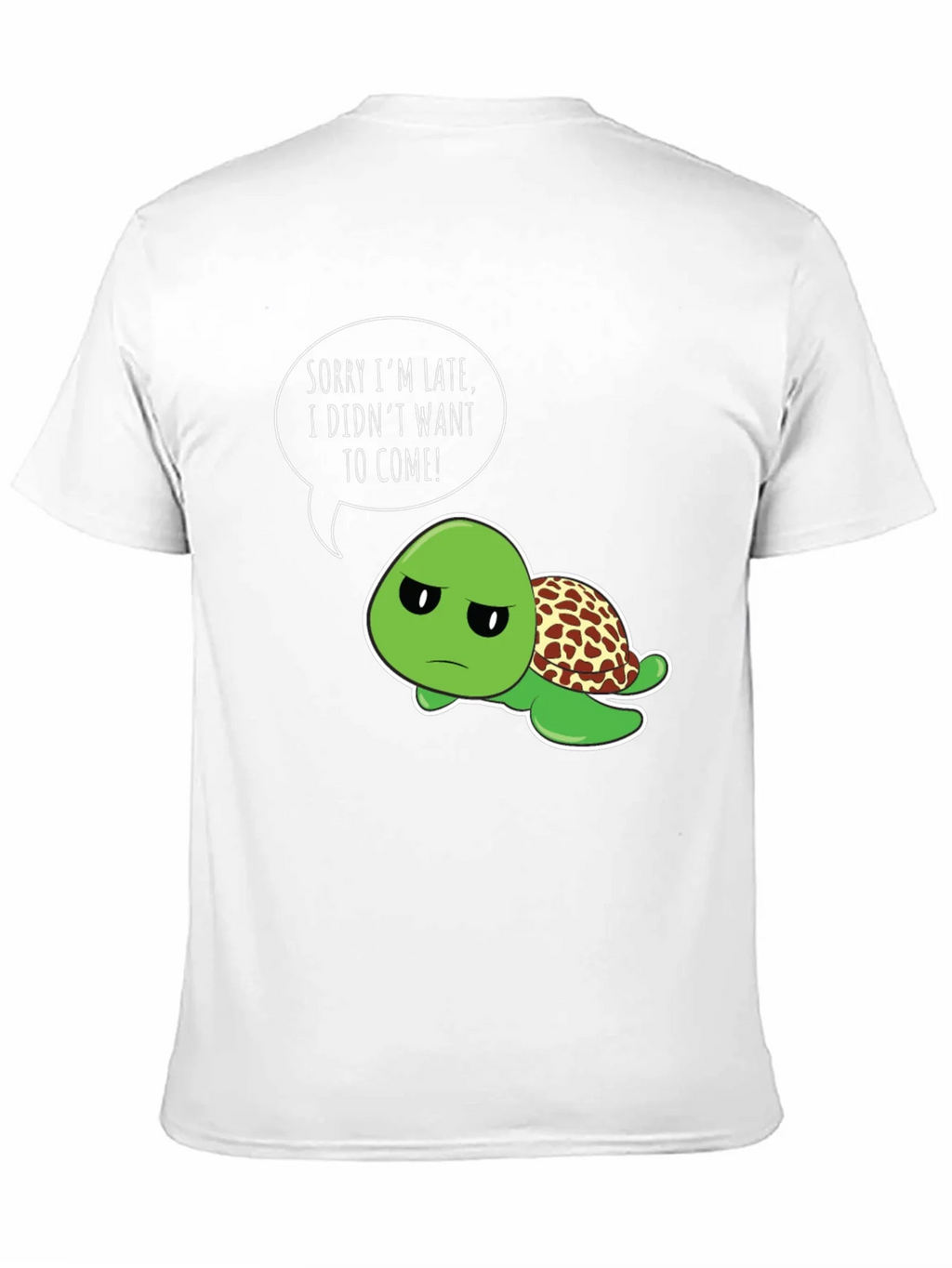 Funny Turtle T-Shirt - Sorry Im Late Graphic Tee product image 2