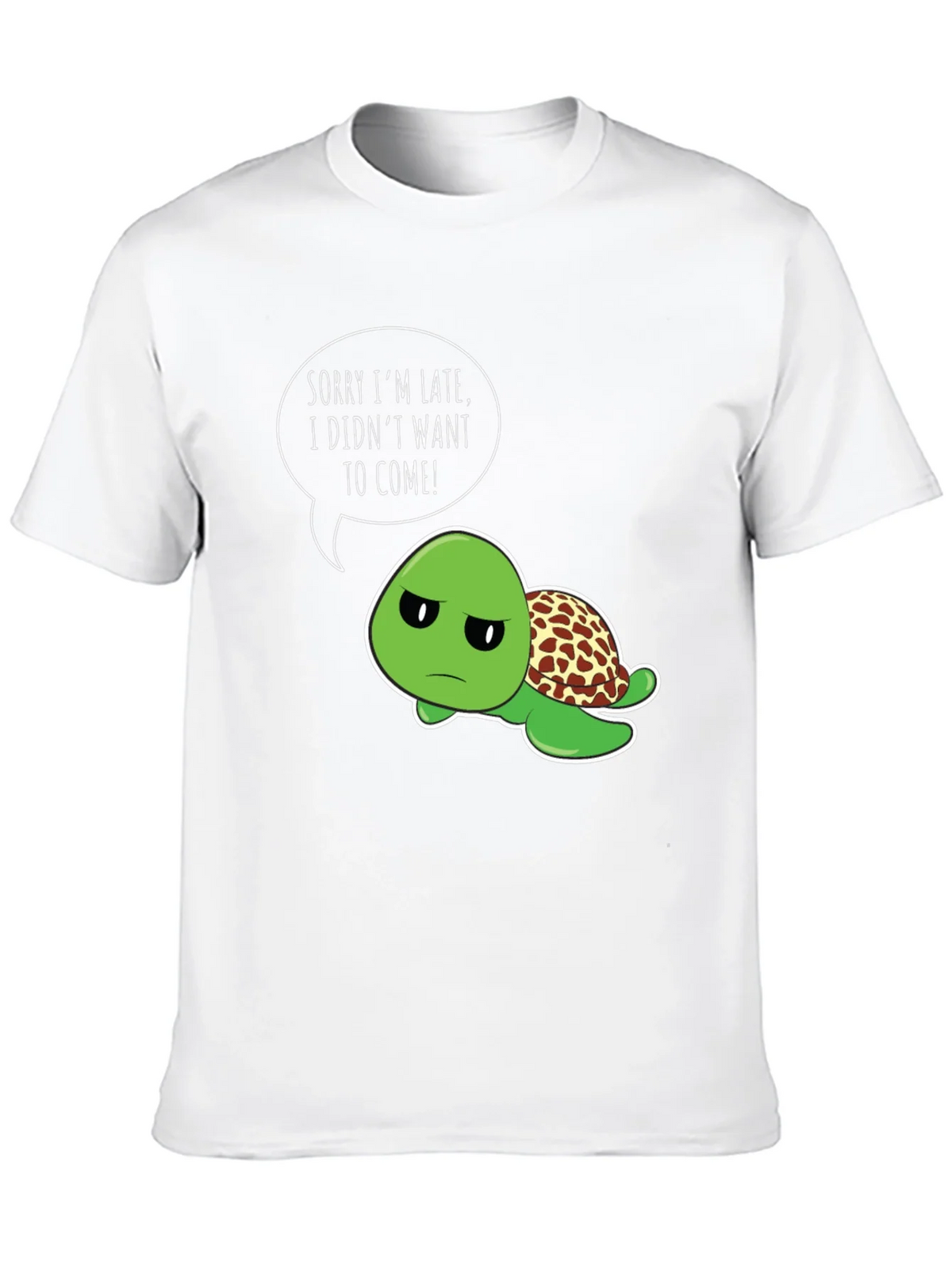 Funny Turtle T-Shirt - Sorry Im Late Graphic Tee product image 12