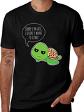 Funny Turtle T-Shirt - Sorry Im Late Graphic Tee product image 1