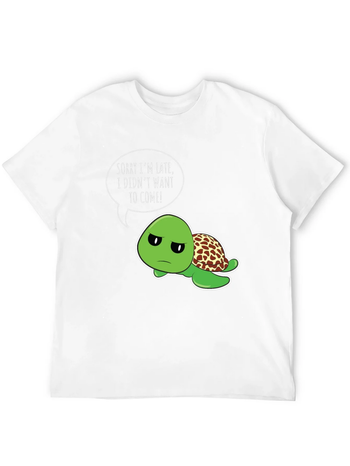 Funny Turtle T-Shirt - Sorry Im Late Graphic Tee product image 3