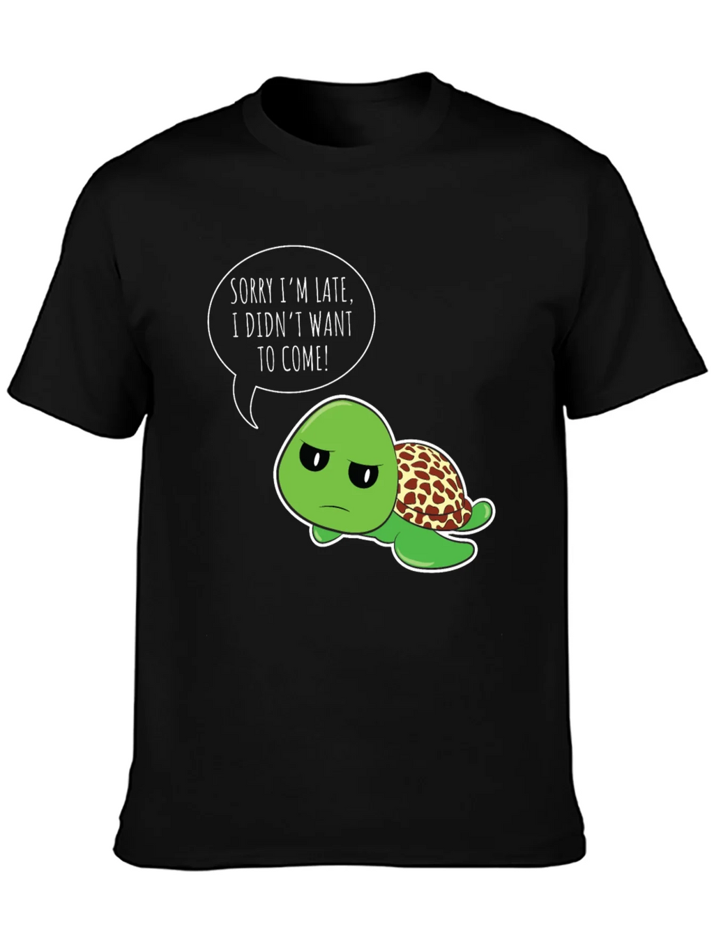 Funny Turtle T-Shirt - Sorry Im Late Graphic Tee product image 6