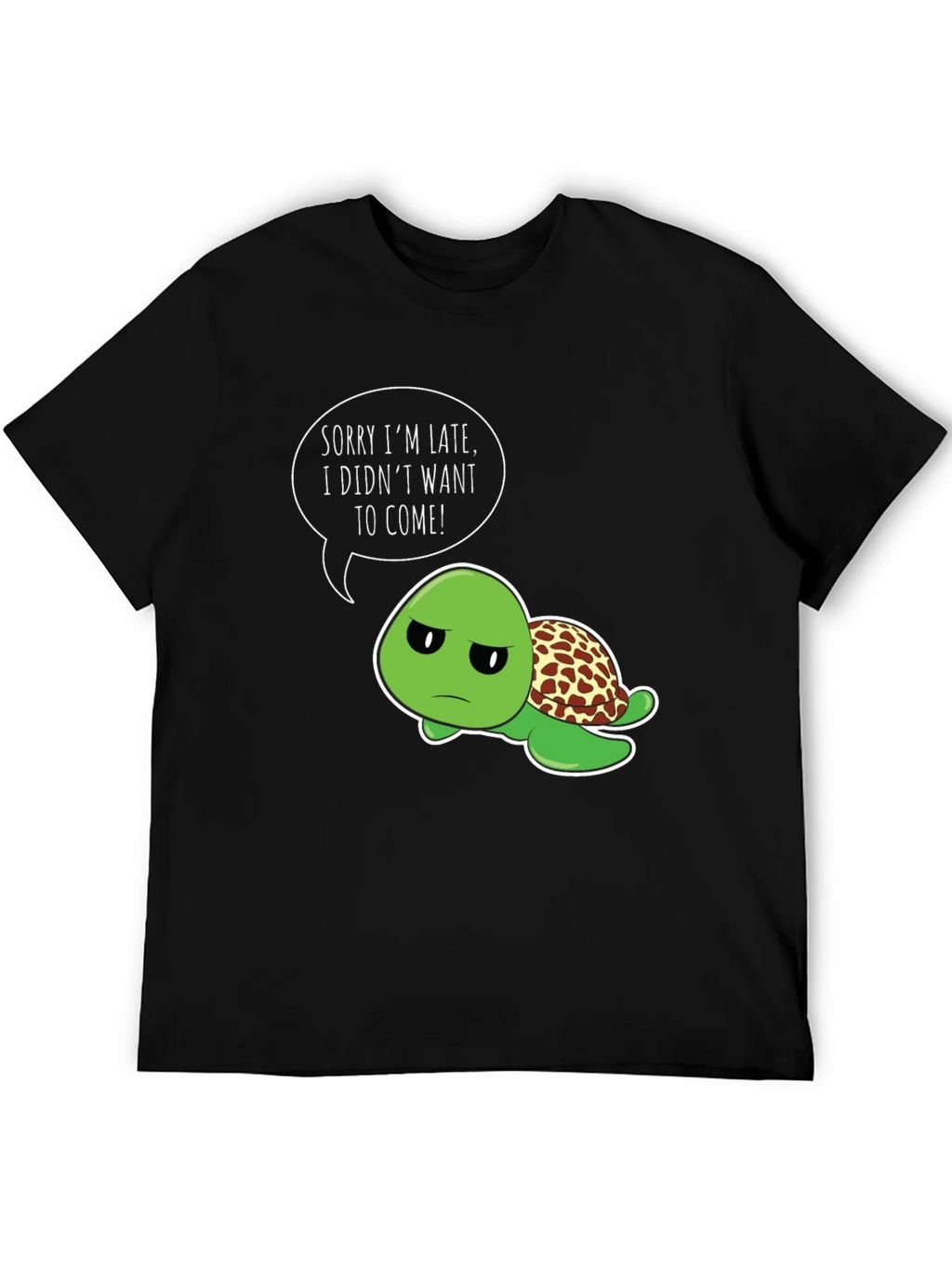 Funny Turtle T-Shirt - Sorry Im Late Graphic Tee product image 8