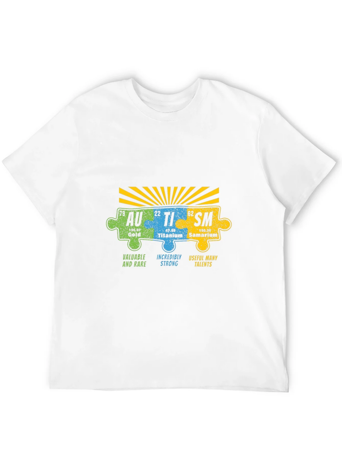 Autism Awareness Puzzle Piece Element T-Shirt product image 3