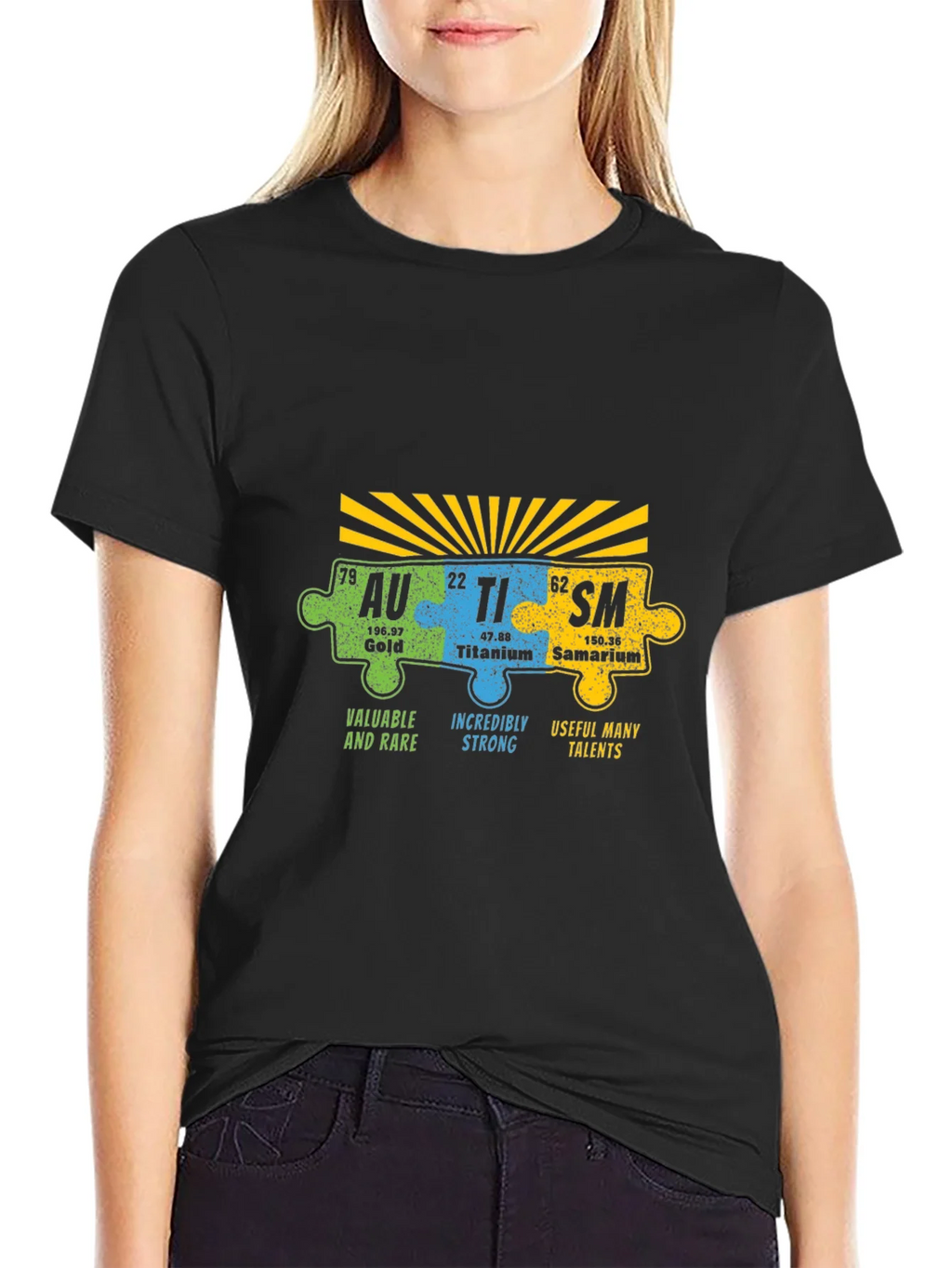 Autism Awareness Puzzle Piece Element T-Shirt product image 5