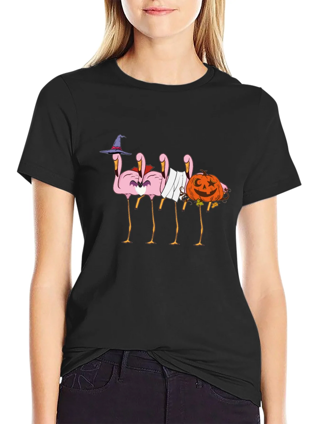 Halloween Flamingo T-Shirt - Spooky & Fun! product image 5