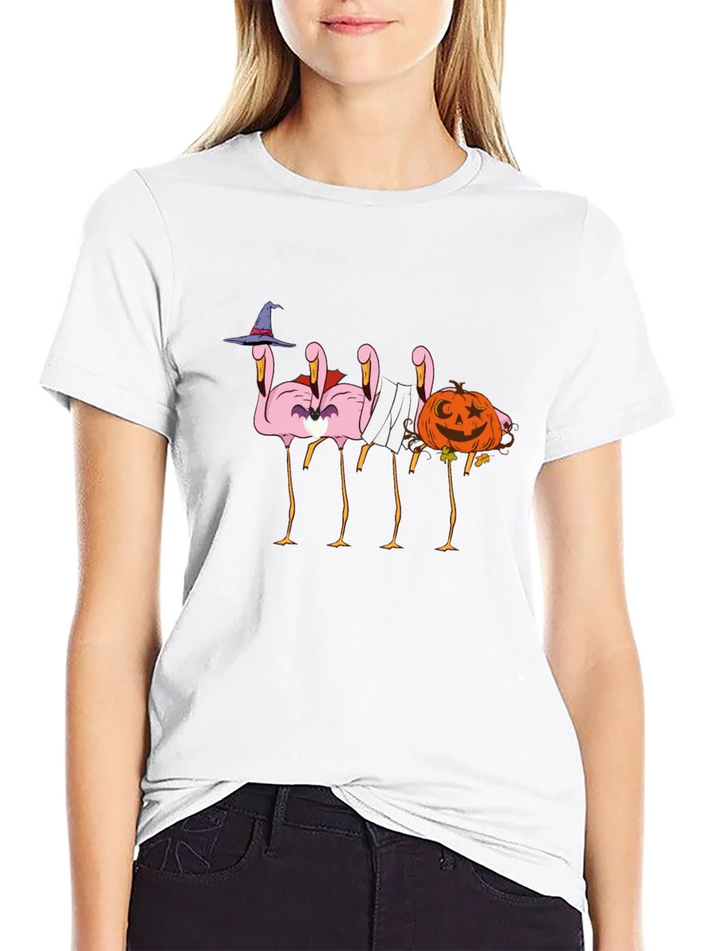 Halloween Flamingo T-Shirt - Spooky & Fun! product image 11
