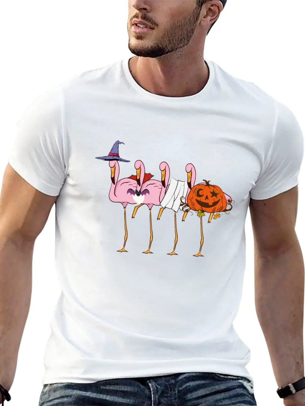 Halloween Flamingo T-Shirt - Spooky & Fun! product image 4