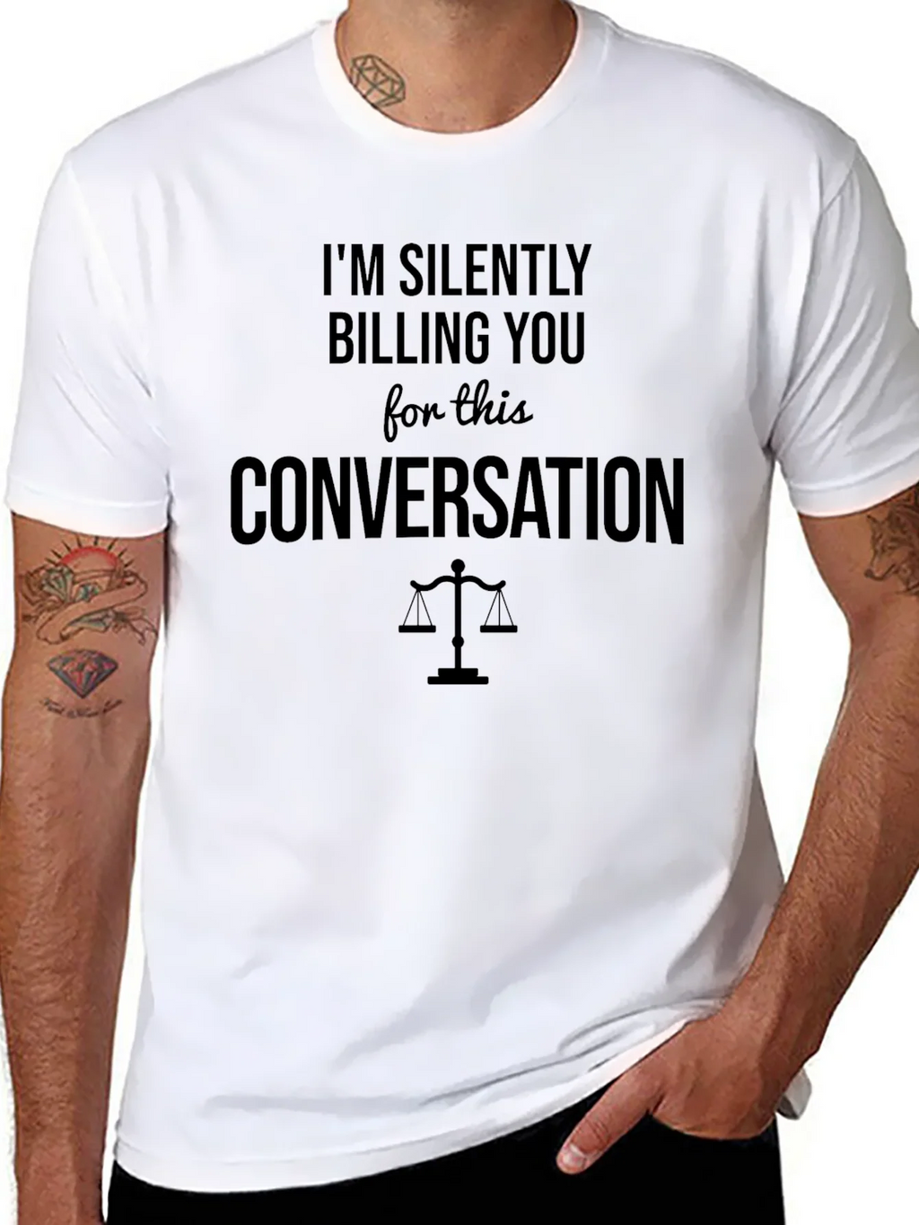 Im Silently Billing You T-Shirt - Lawyer Humor product image 8