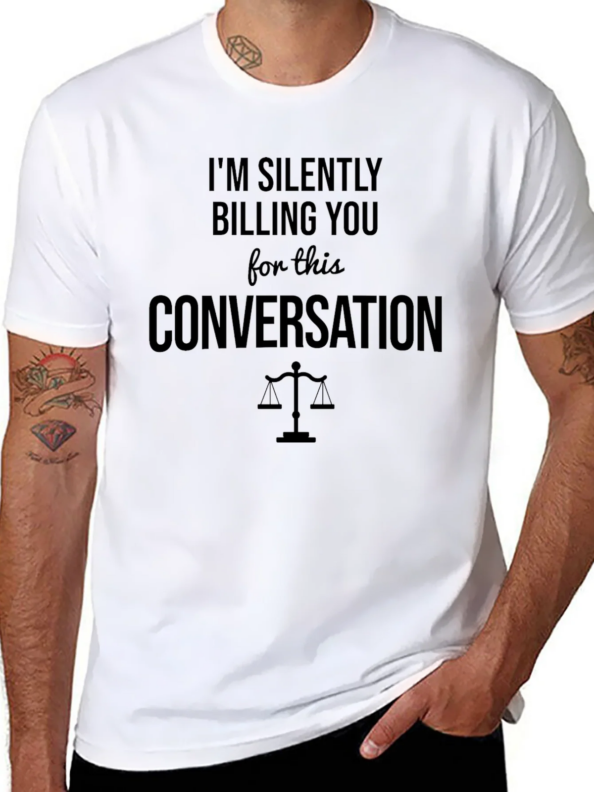 Im Silently Billing You T-Shirt - Lawyer Humor product image 8