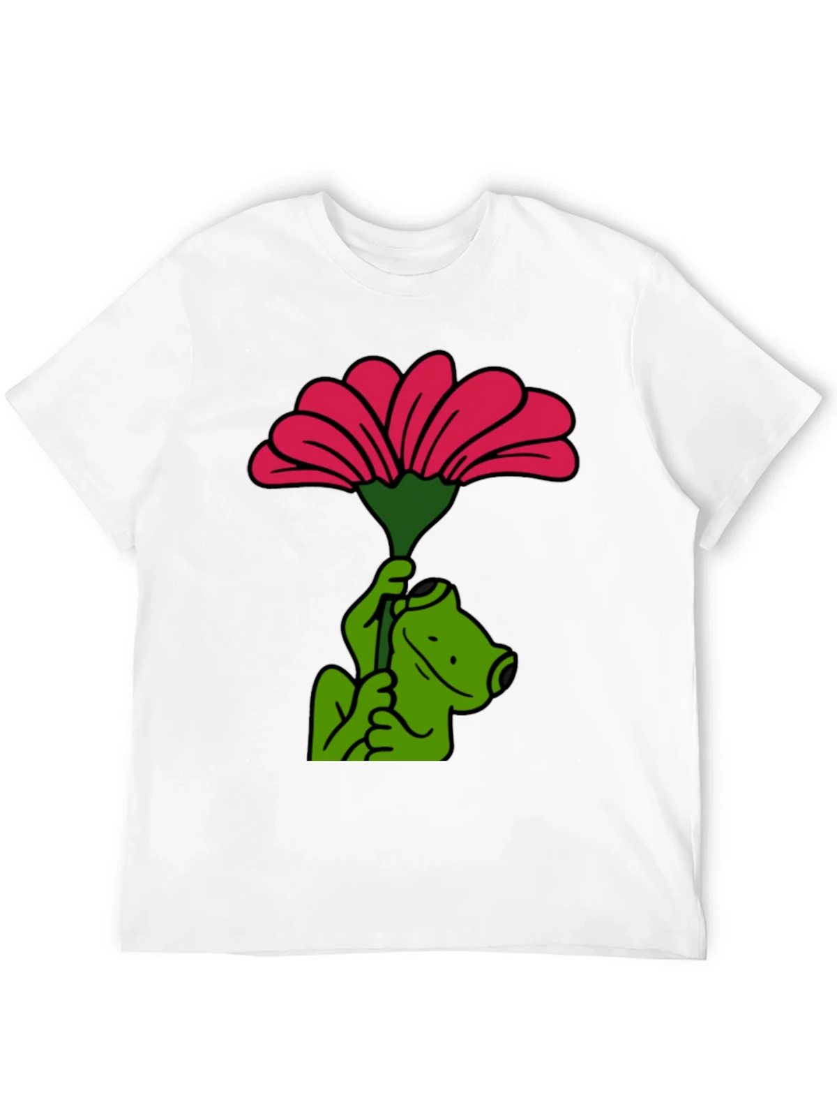 Frog with Flower Graphic T-Shirt product image 3