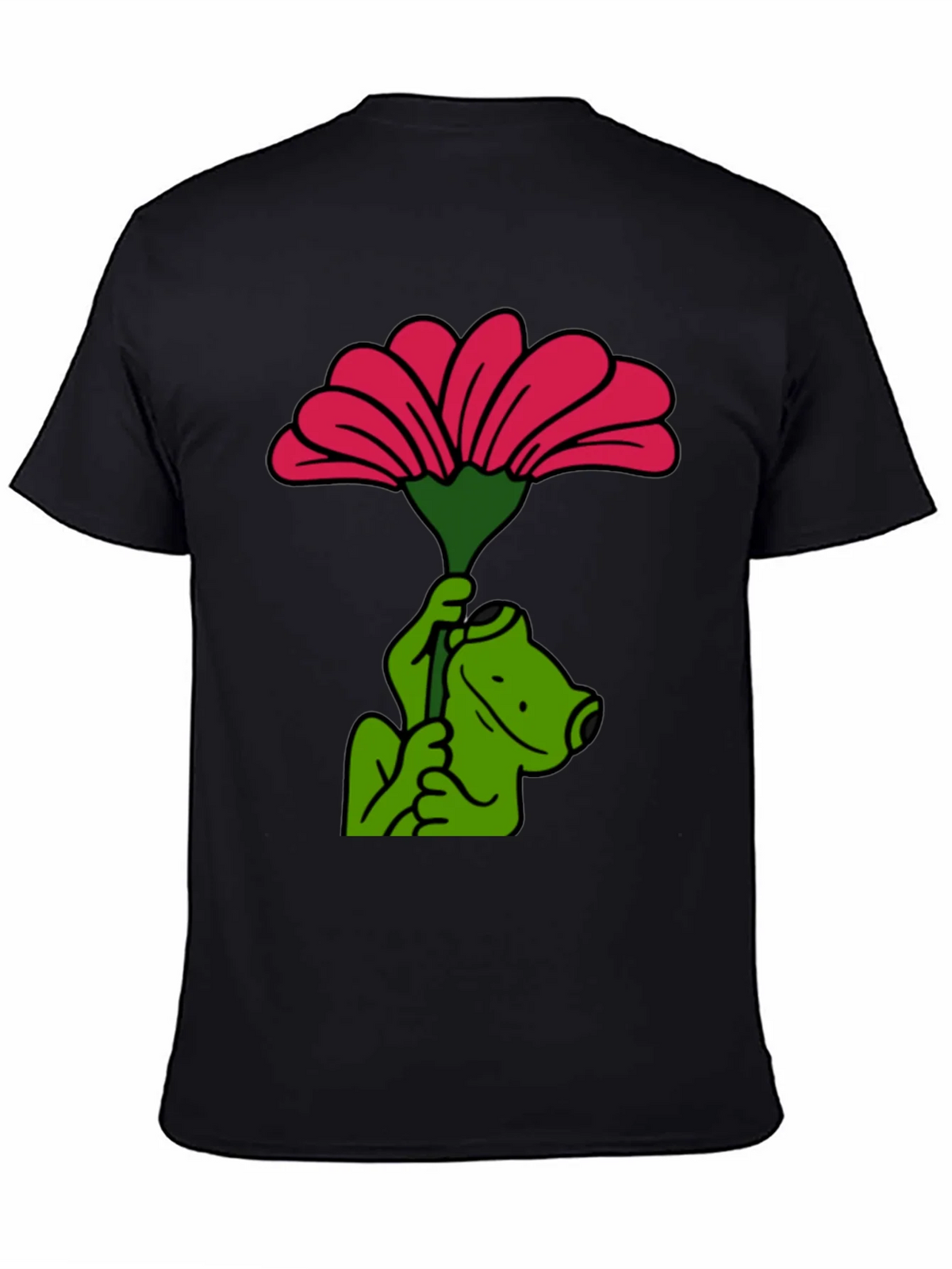 Frog with Flower Graphic T-Shirt product image 7