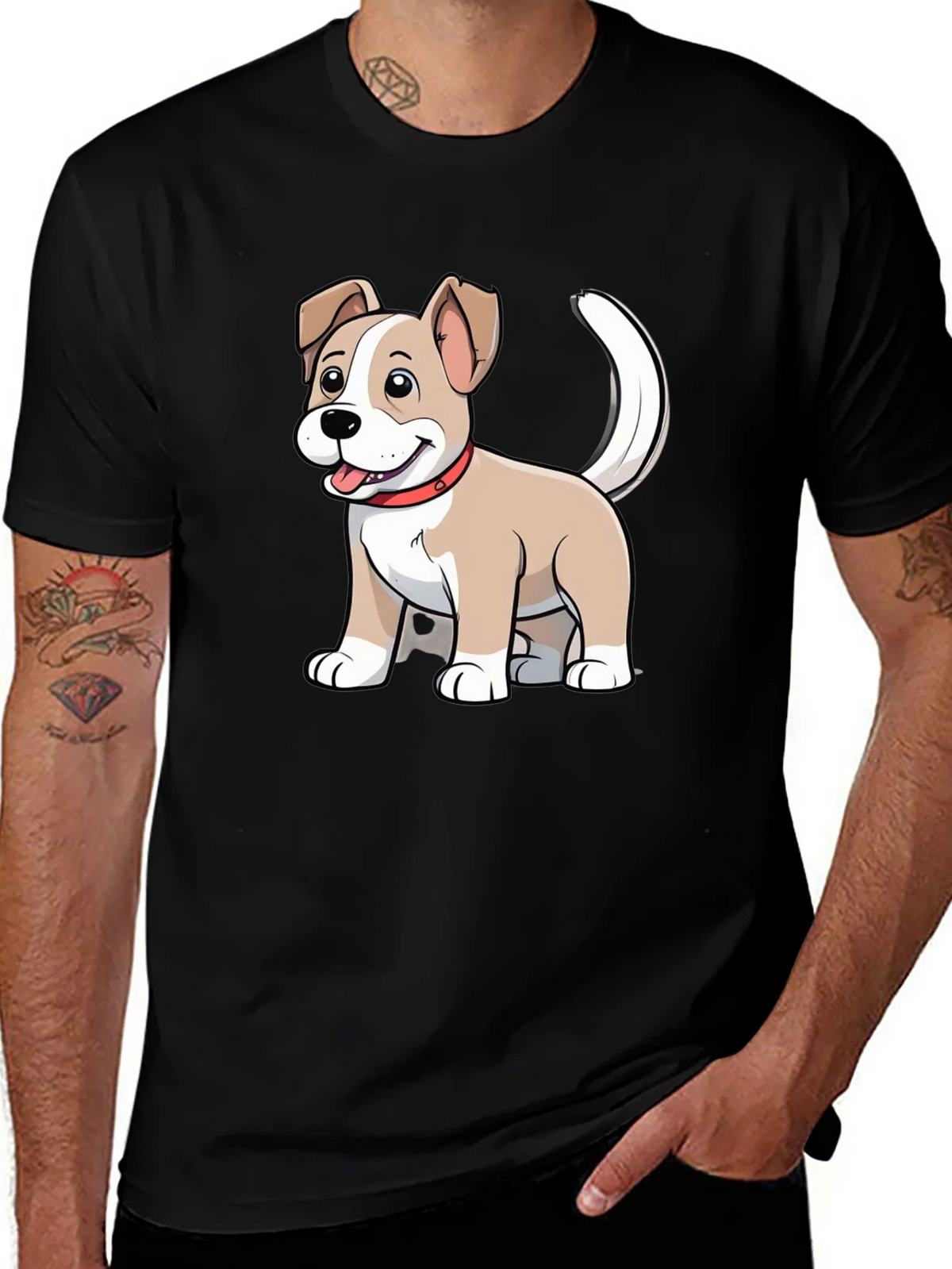 Cute Cartoon Puppy Dog Graphic T-Shirt product image 1