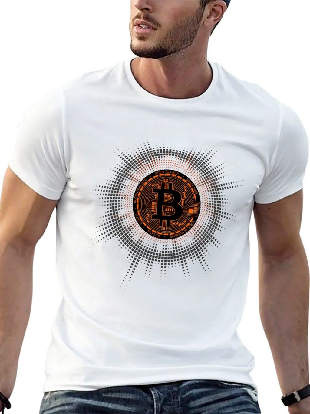 Bitcoin Crypto Currency Graphic Tee product image 4