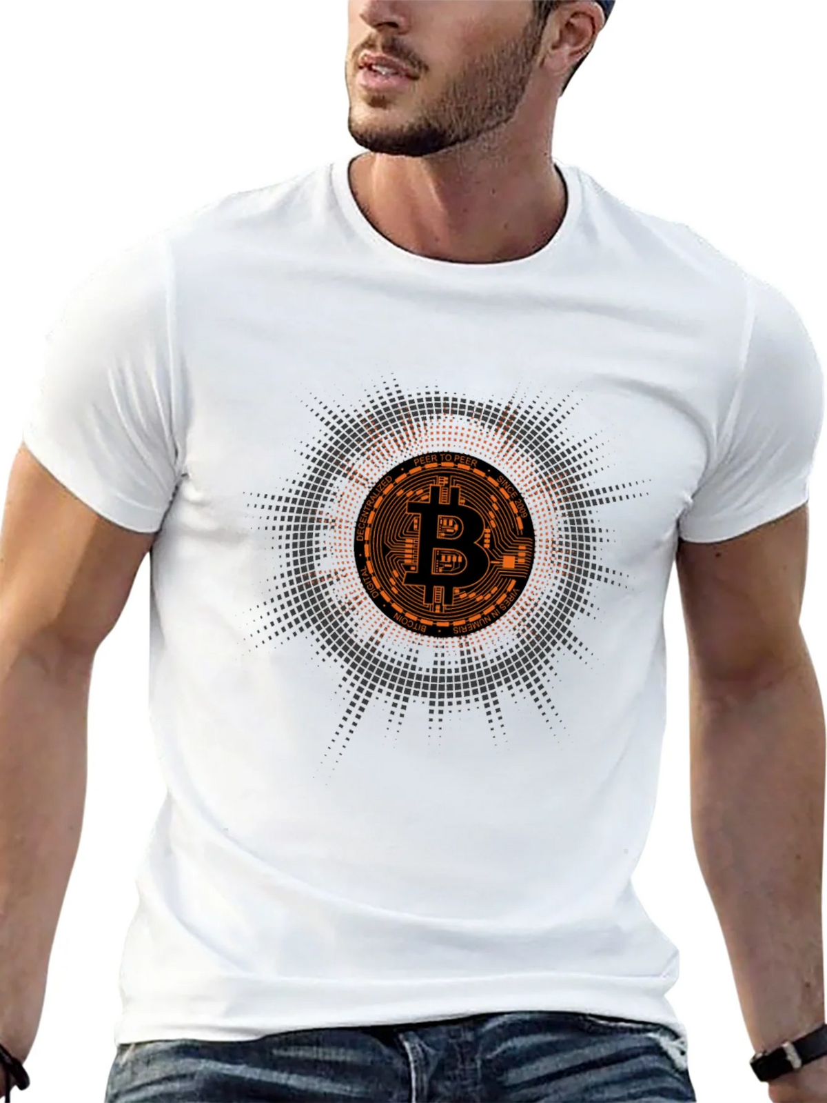 Bitcoin Crypto Currency Graphic Tee product image 4