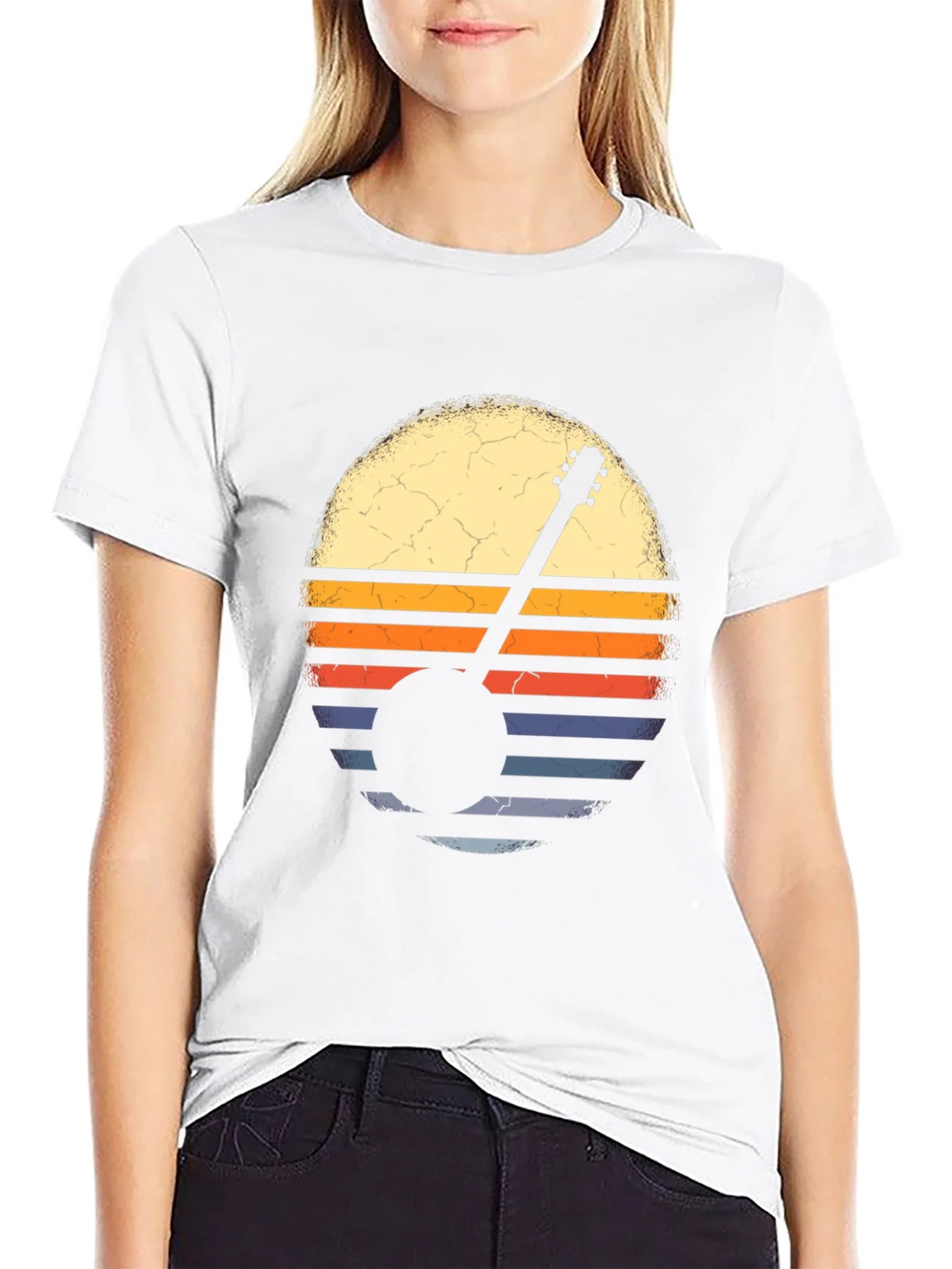 Vintage Banjo Sunset Graphic Tee product image 11