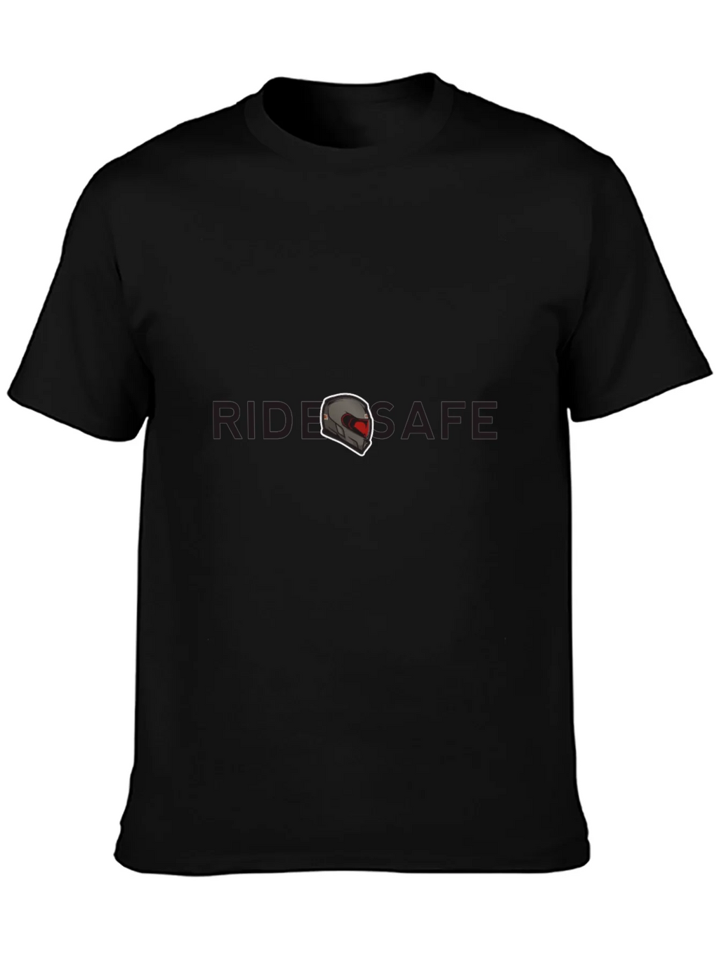 Ride Safe Graphic Tee - Black Crew Neck T-Shirt product image 6
