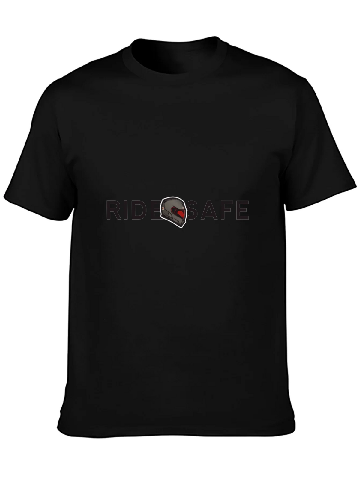 Ride Safe Graphic Tee - Black Crew Neck T-Shirt product image 6