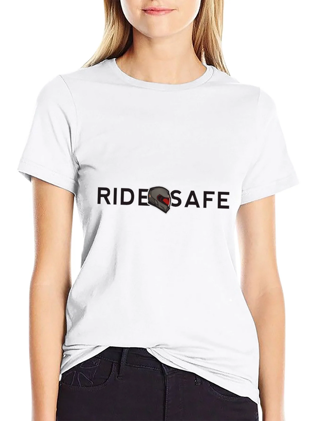 Ride Safe Graphic Tee - Black Crew Neck T-Shirt product image 11