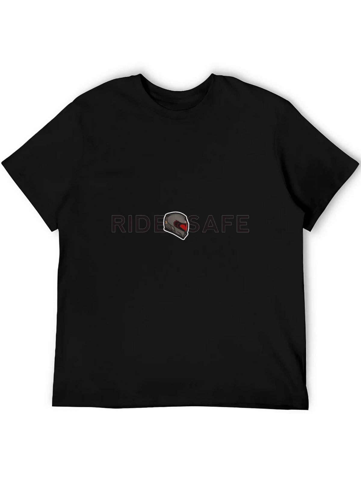 Ride Safe Graphic Tee - Black Crew Neck T-Shirt product image 8
