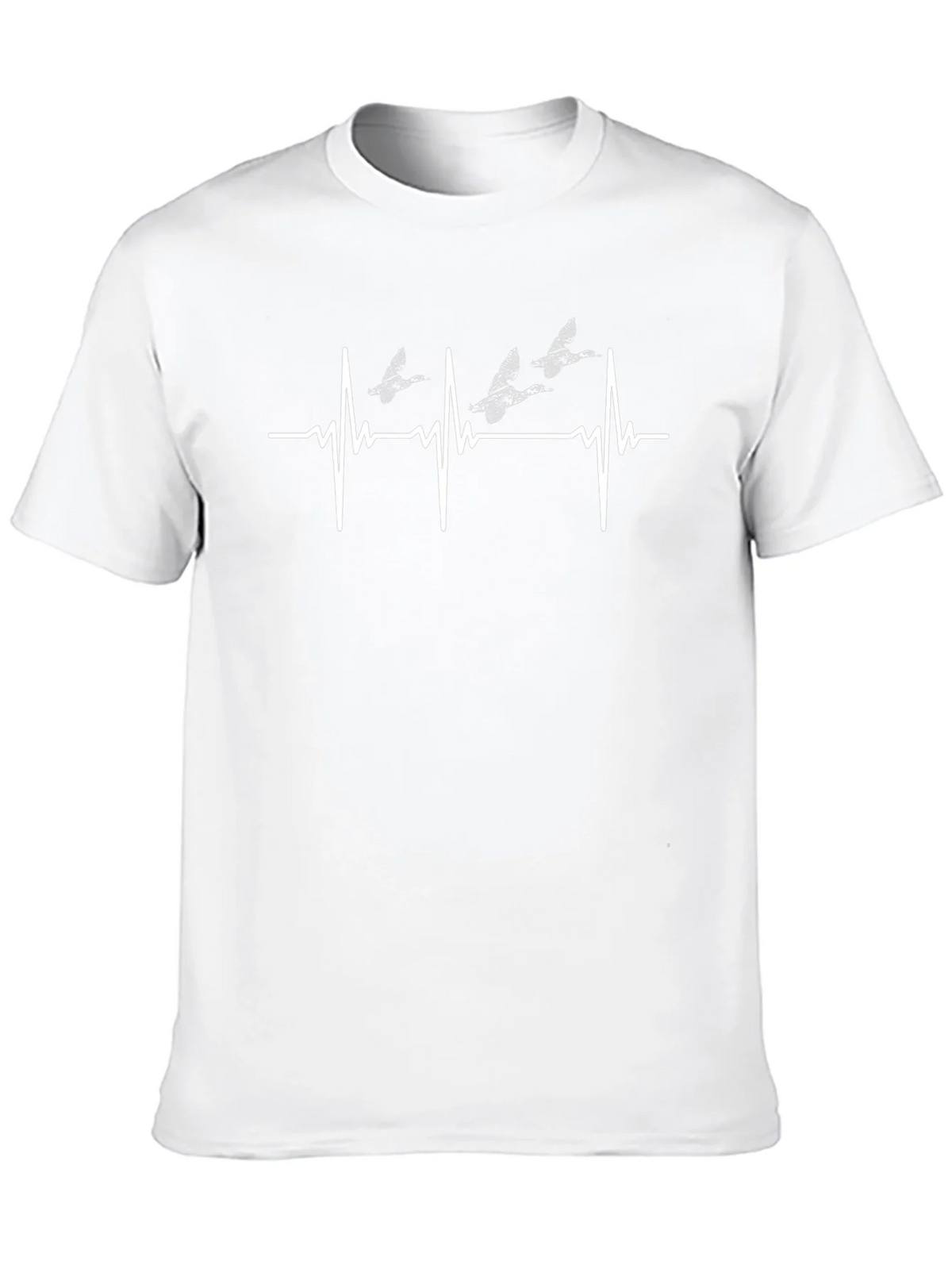 Duck Heartbeat T-Shirt - Black Cotton Tee product image 12