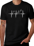 Duck Heartbeat T-Shirt - Black Cotton Tee product image 1