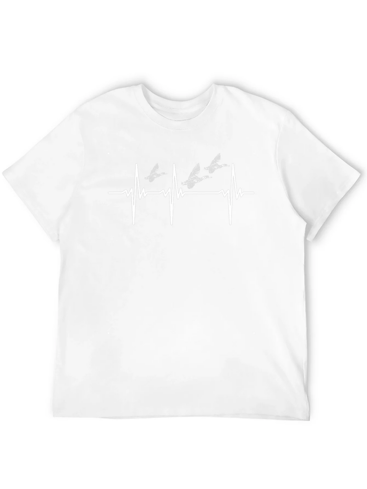 Duck Heartbeat T-Shirt - Black Cotton Tee product image 3