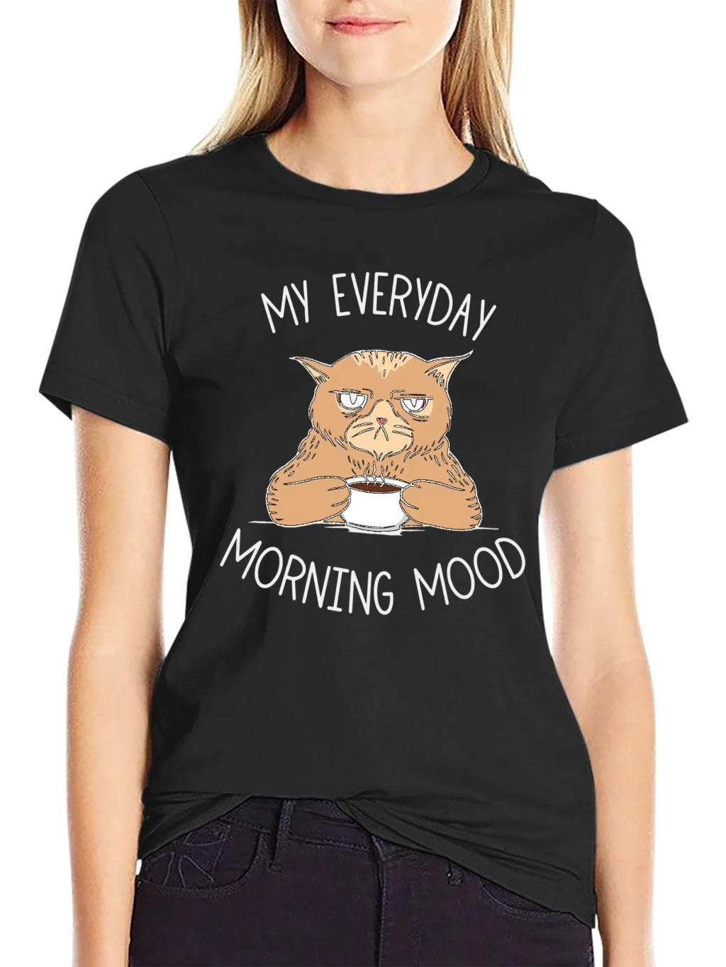 Grumpy Cat Coffee T-Shirt - My Everyday Morning Mood product image 5