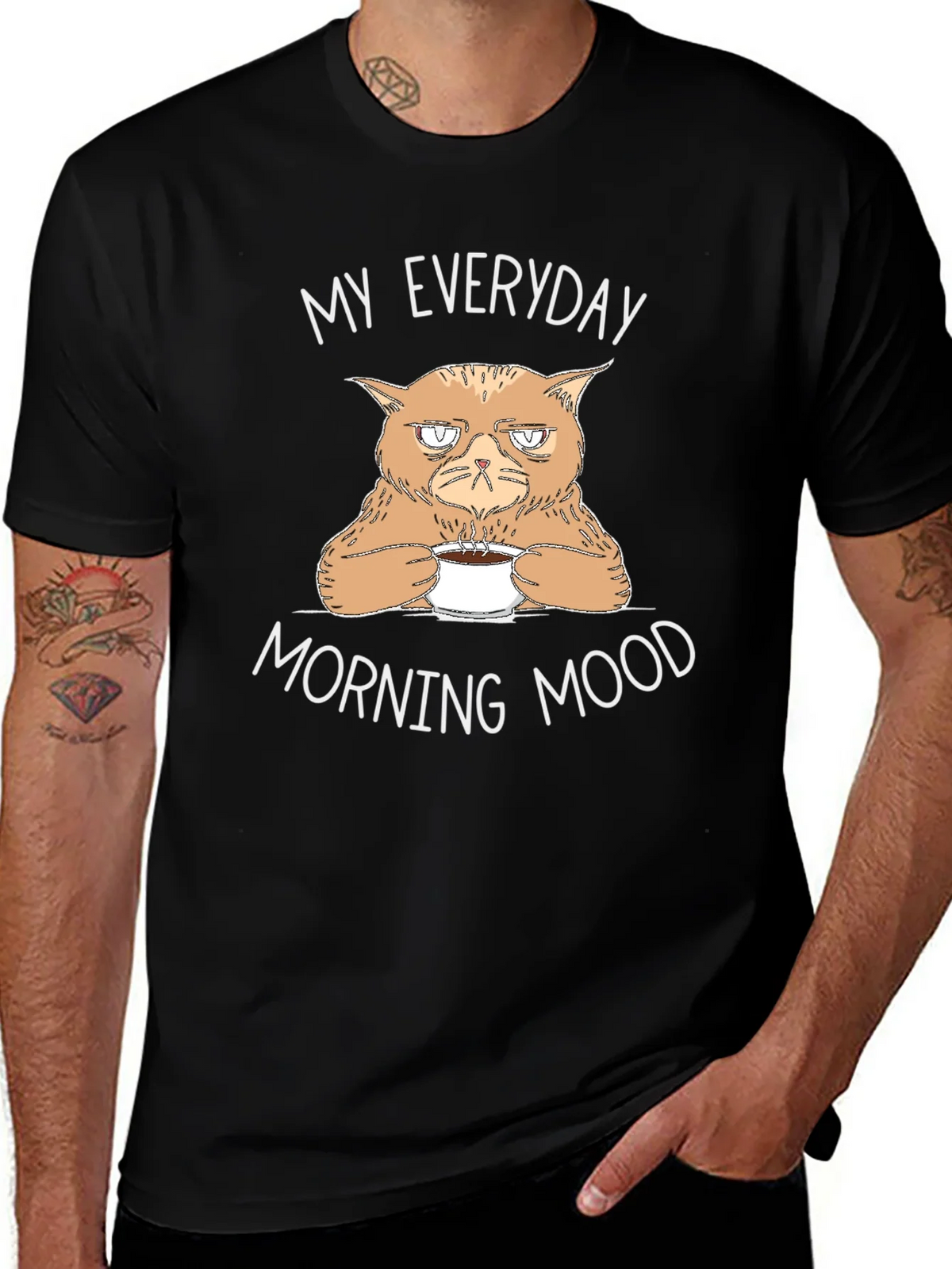 Grumpy Cat Coffee T-Shirt - My Everyday Morning Mood product image 1