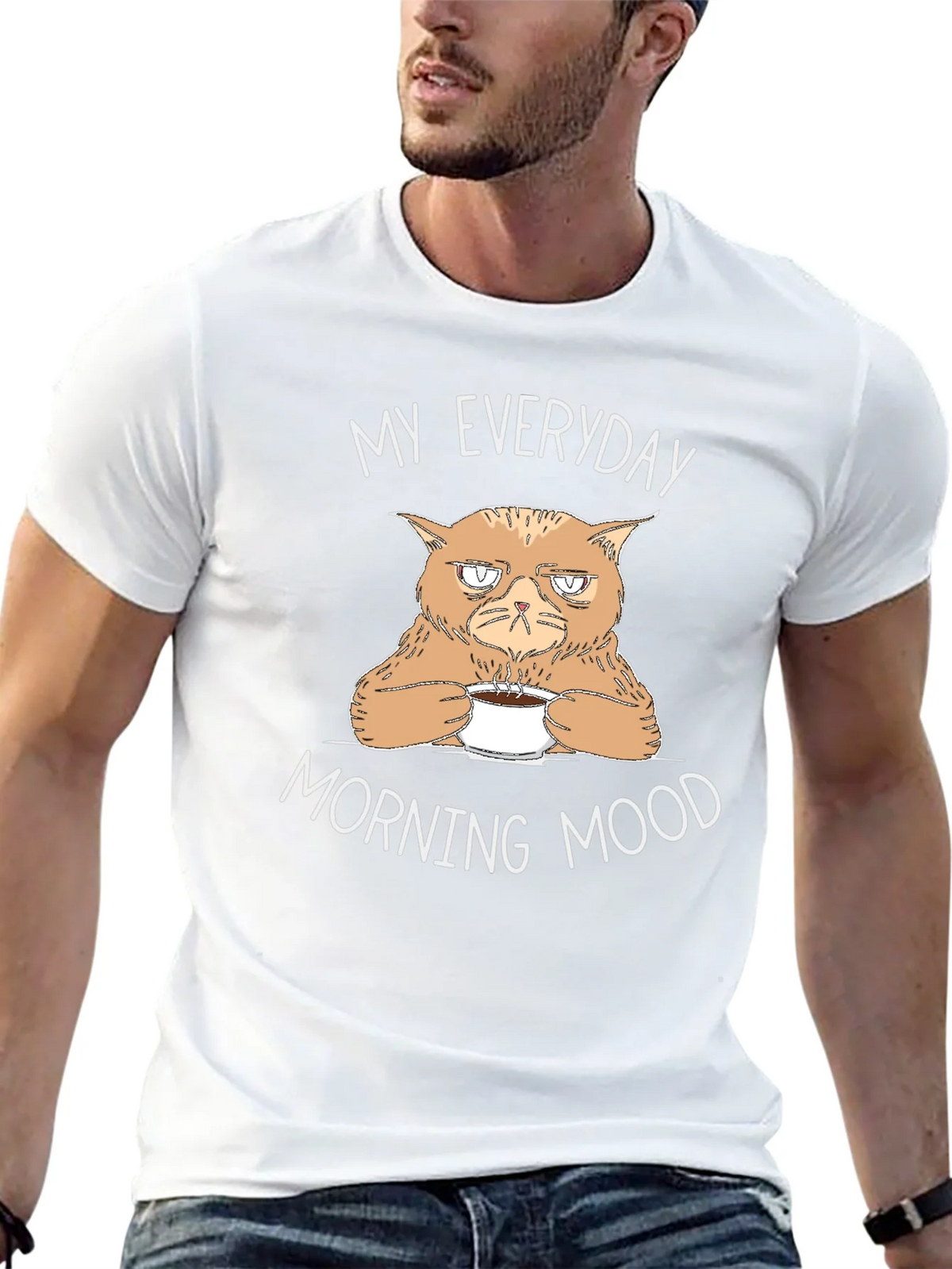Grumpy Cat Coffee T-Shirt - My Everyday Morning Mood product image 4