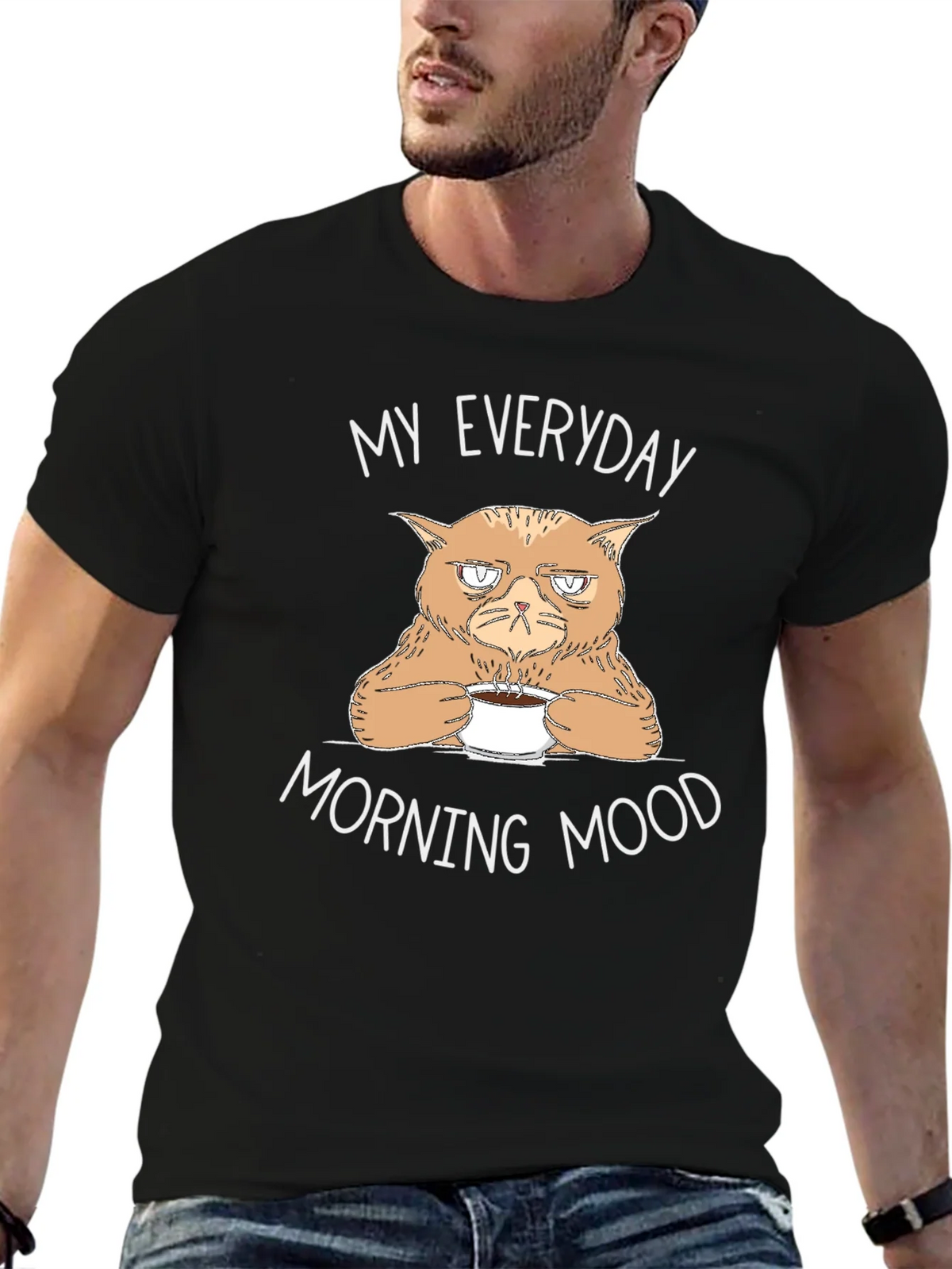 Grumpy Cat Coffee T-Shirt - My Everyday Morning Mood product image 9